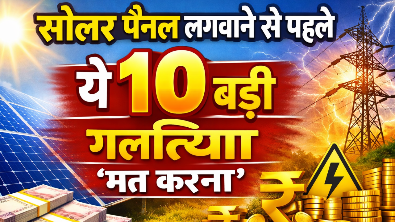 Solar Panel Lagvaane Se Pehle Ye 5 Galtiyaan Mat Karna