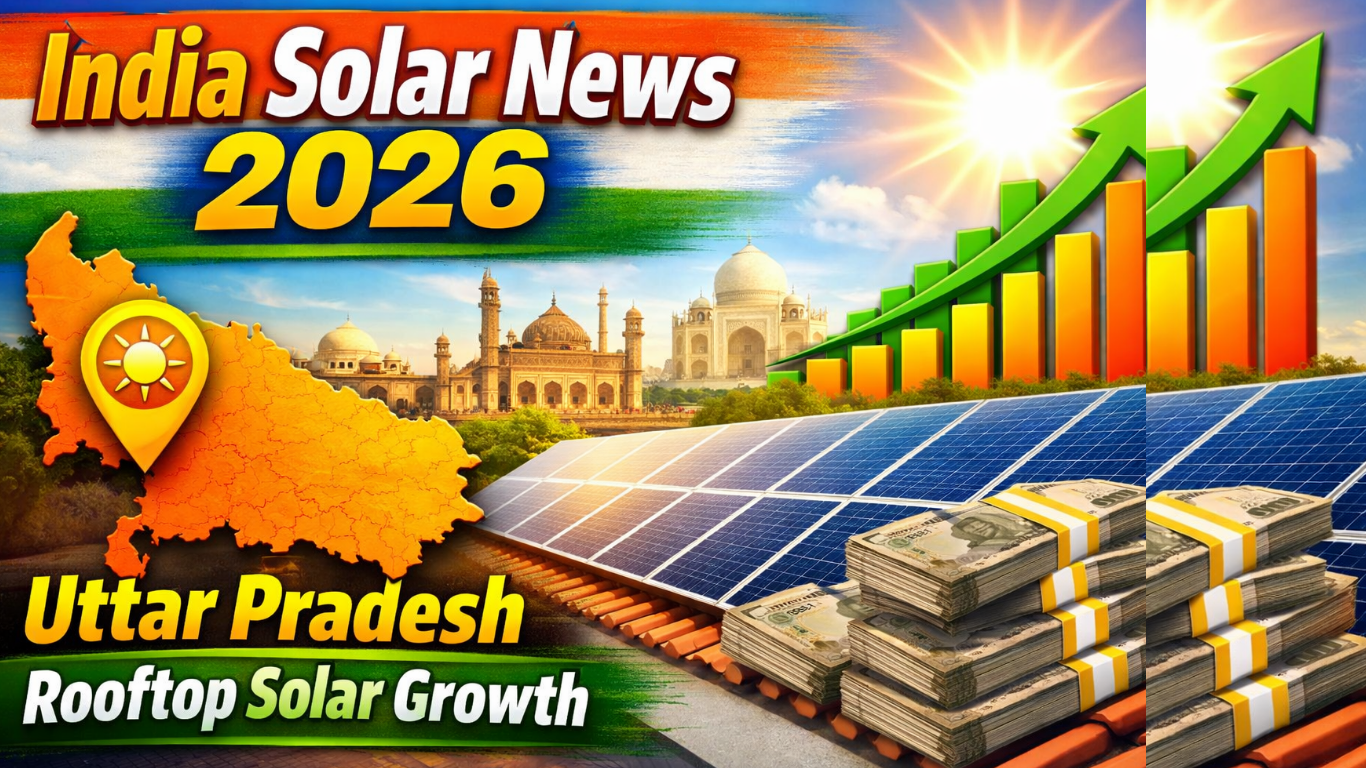 Rooftop Solar panel me India me UP First