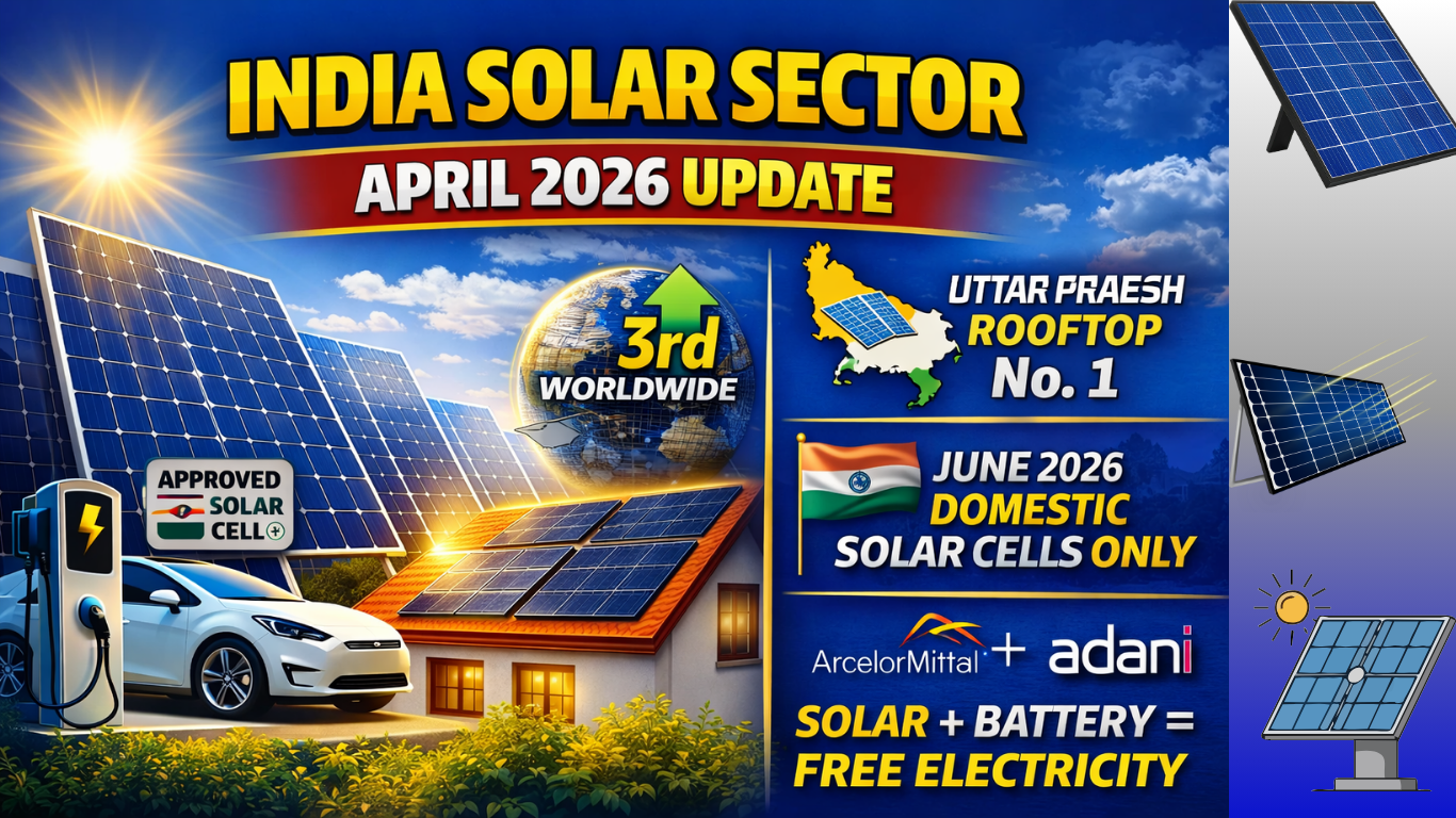 India Solar Sector News Biggest updates 3 April 2026