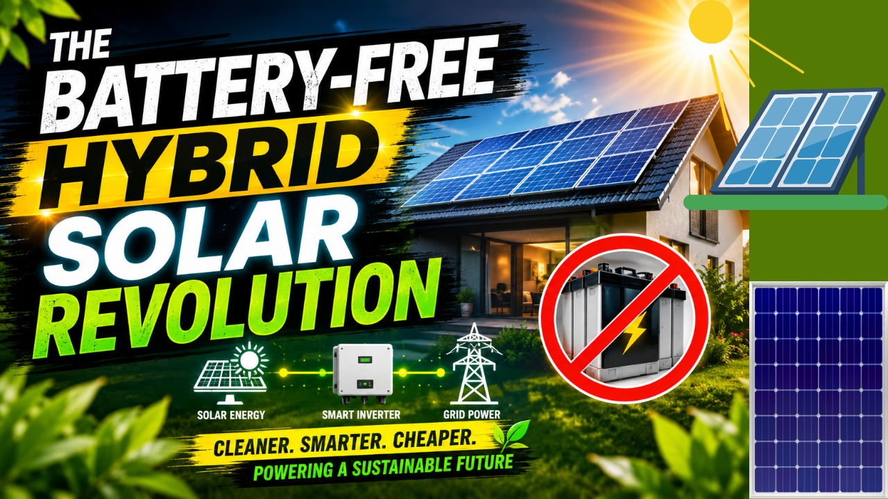 Battery free Hybrid Solar Panel Revolution for Cleaner Future